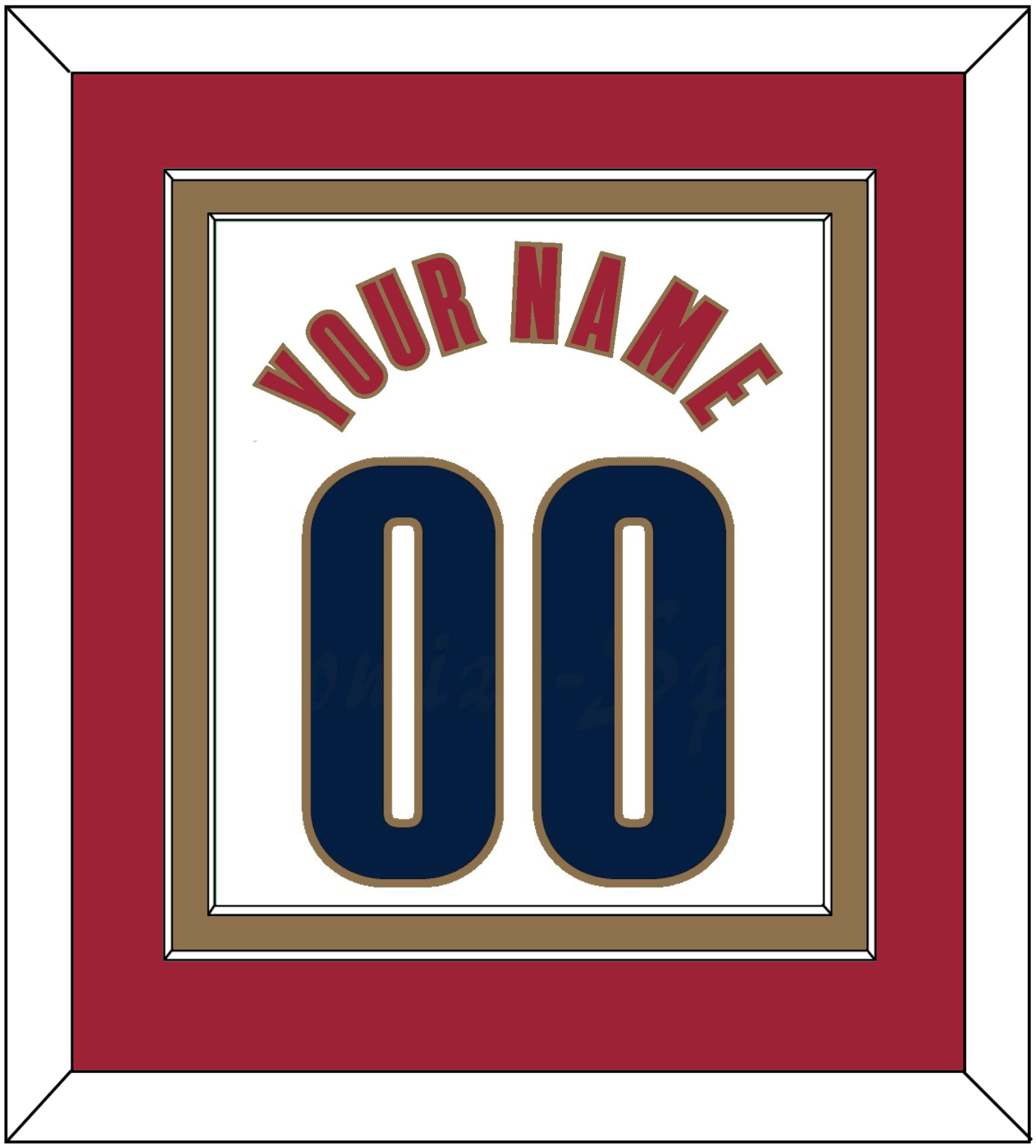 Cleveland Name & Number - Home White (2003-2010) - Signature Tier 3