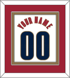 Cleveland Name & Number - Home White (2003-2010) - Double Mat 3