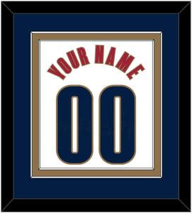 Cleveland Name & Number - Home White (2003-2010) - Double Mat 4