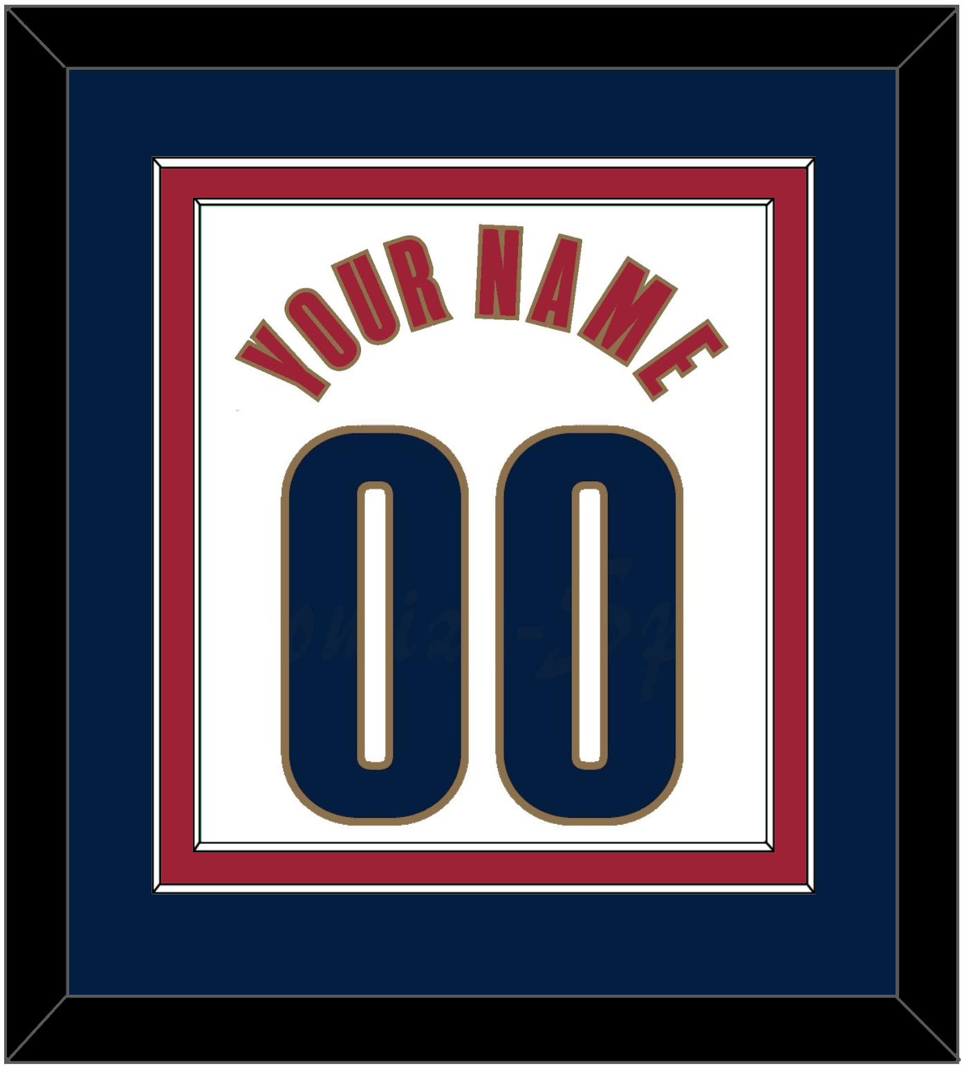 Cleveland Name & Number - Home White (2003-2010) - Signature Tier 5