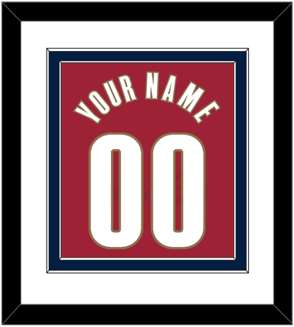 Cleveland Name & Number - Road Red (2003-2010) - Signature Tier 1