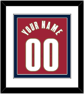 Cleveland Name & Number - Road Red (2003-2010) - Double Mat 1