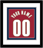 Cleveland Name & Number - Road Red (2003-2010) - Double Mat 1