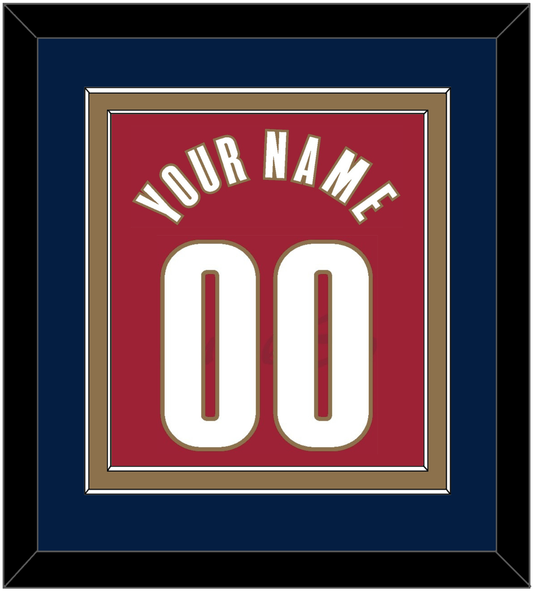 Cleveland Name & Number - Road Red (2003-2010) - Signature Tier 3