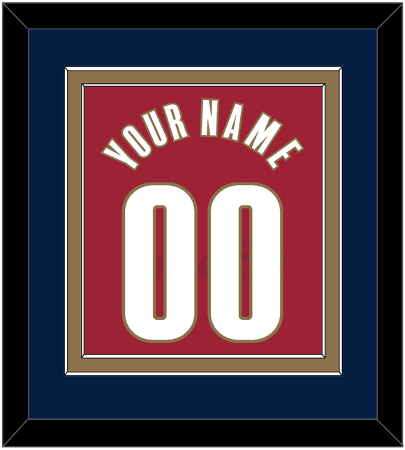 Cleveland Name & Number - Road Red (2003-2010) - Double Mat 3