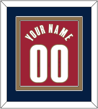 Cleveland Name & Number - Road Red (2003-2010) - Signature Tier 3