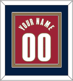 Cleveland Name & Number - Road Red (2003-2010) - Double Mat 3