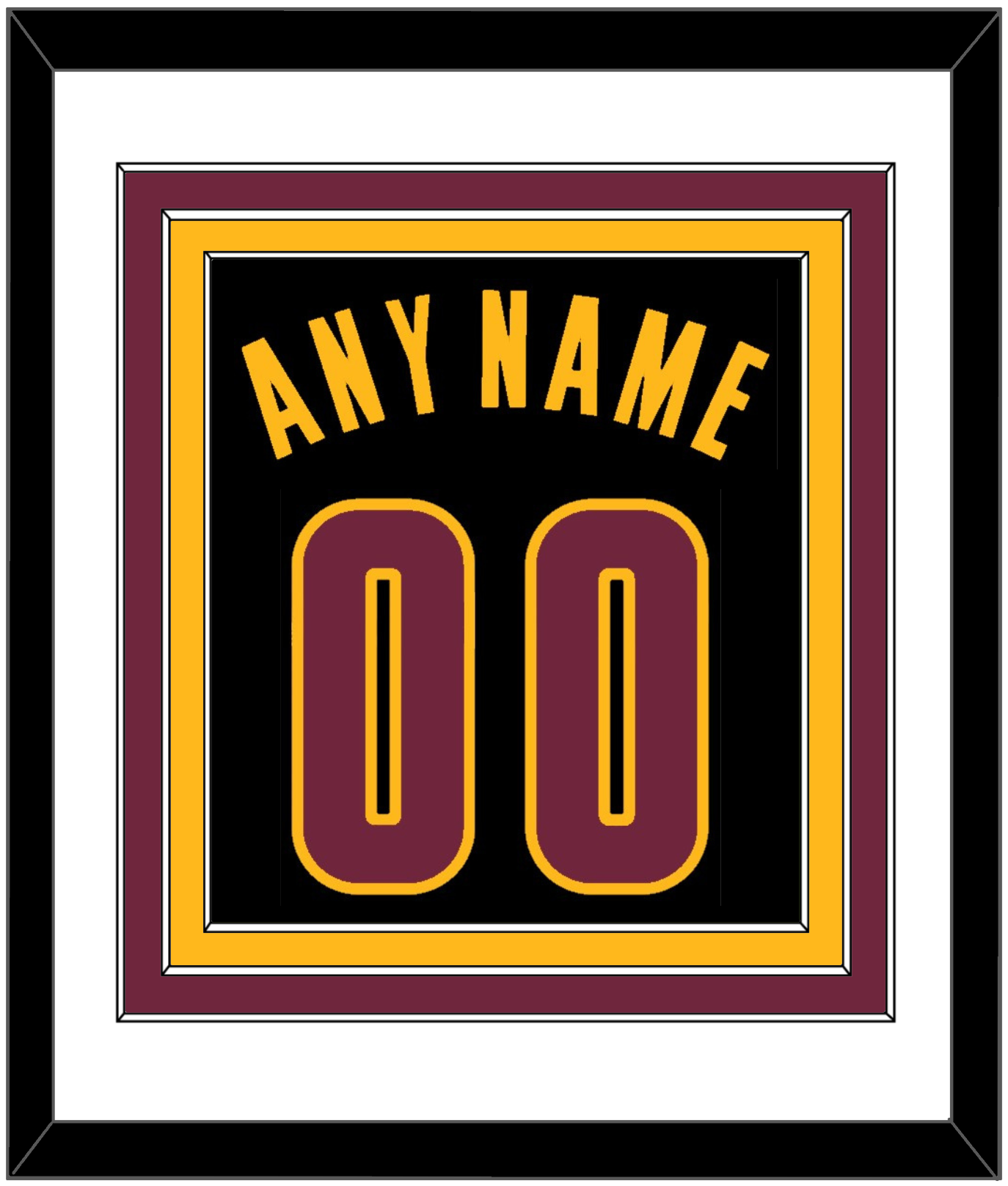 Cleveland Name & Number - Black Pride (2015-2017) - Premier Tier 1