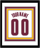 Cleveland Name & Number - Home White (2010-2017) - Triple Mat 1