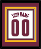 Cleveland Name & Number - Home White (2010-2017) - Triple Mat 2