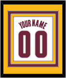 Cleveland Name & Number - Home White (2010-2017) - Triple Mat 3