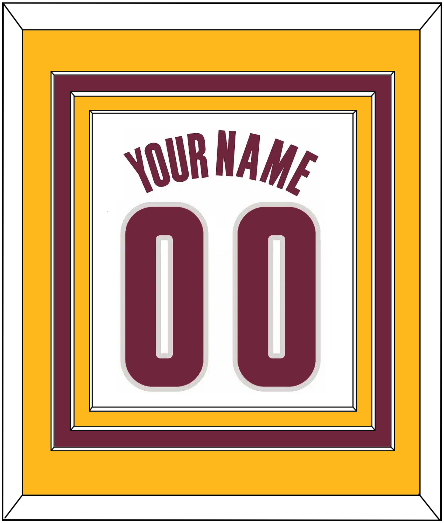 Cleveland Name & Number - Home White (2010-2017) - Premier Tier 3