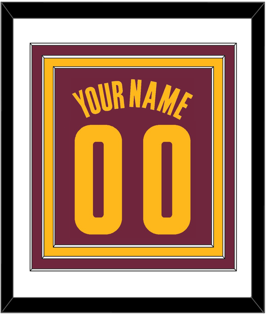 Cleveland Name & Number - Road Red (2010-2017) - Premier Tier 1