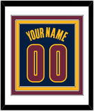Cleveland Name & Number - Alternate Blue (2014-2017) - Triple Mat 1