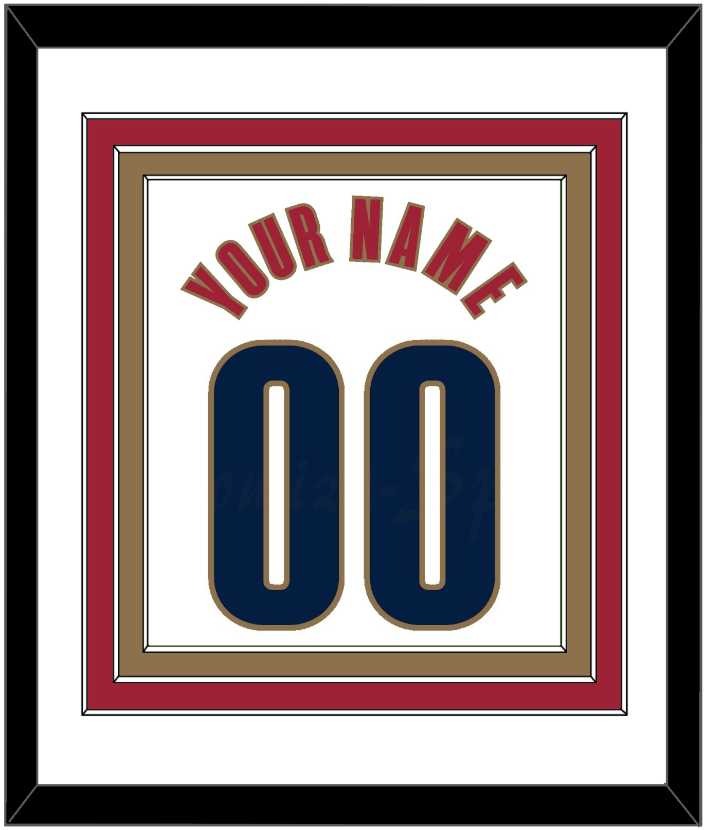 Cleveland Name & Number - Home White (2003-2010) - Premier Tier 1
