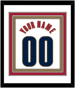 Cleveland Name & Number - Home White (2003-2010) - Triple Mat 1