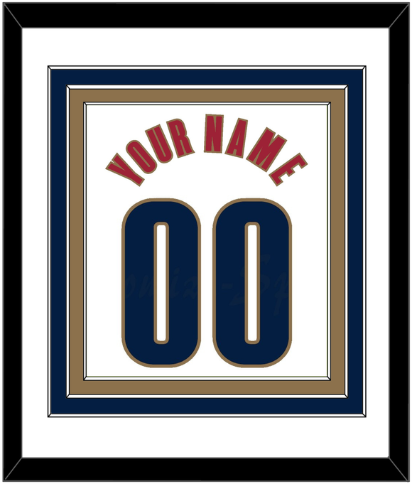 Cleveland Name & Number - Home White (2003-2010) - Triple Mat 2