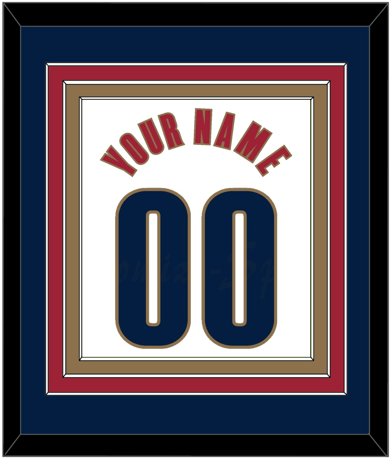 Cleveland Name & Number - Home White (2003-2010) - Premier Tier 3