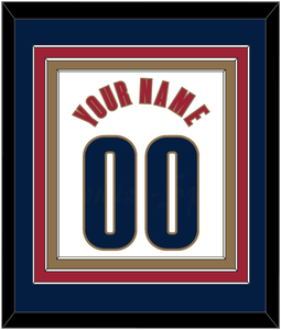 Cleveland Name & Number - Home White (2003-2010) - Triple Mat 3