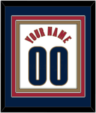 Cleveland Name & Number - Home White (2003-2010) - Triple Mat 3