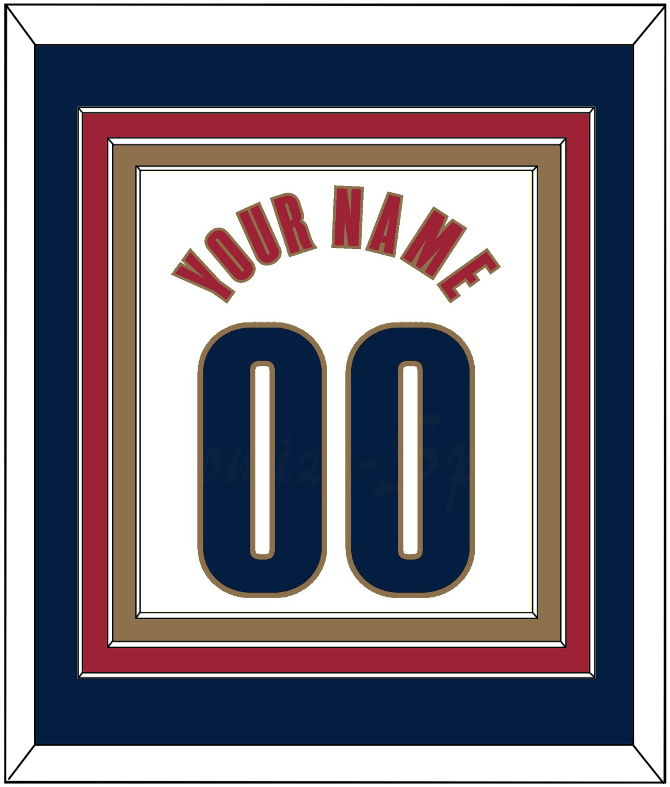 Cleveland Name & Number - Home White (2003-2010) - Premier Tier 3