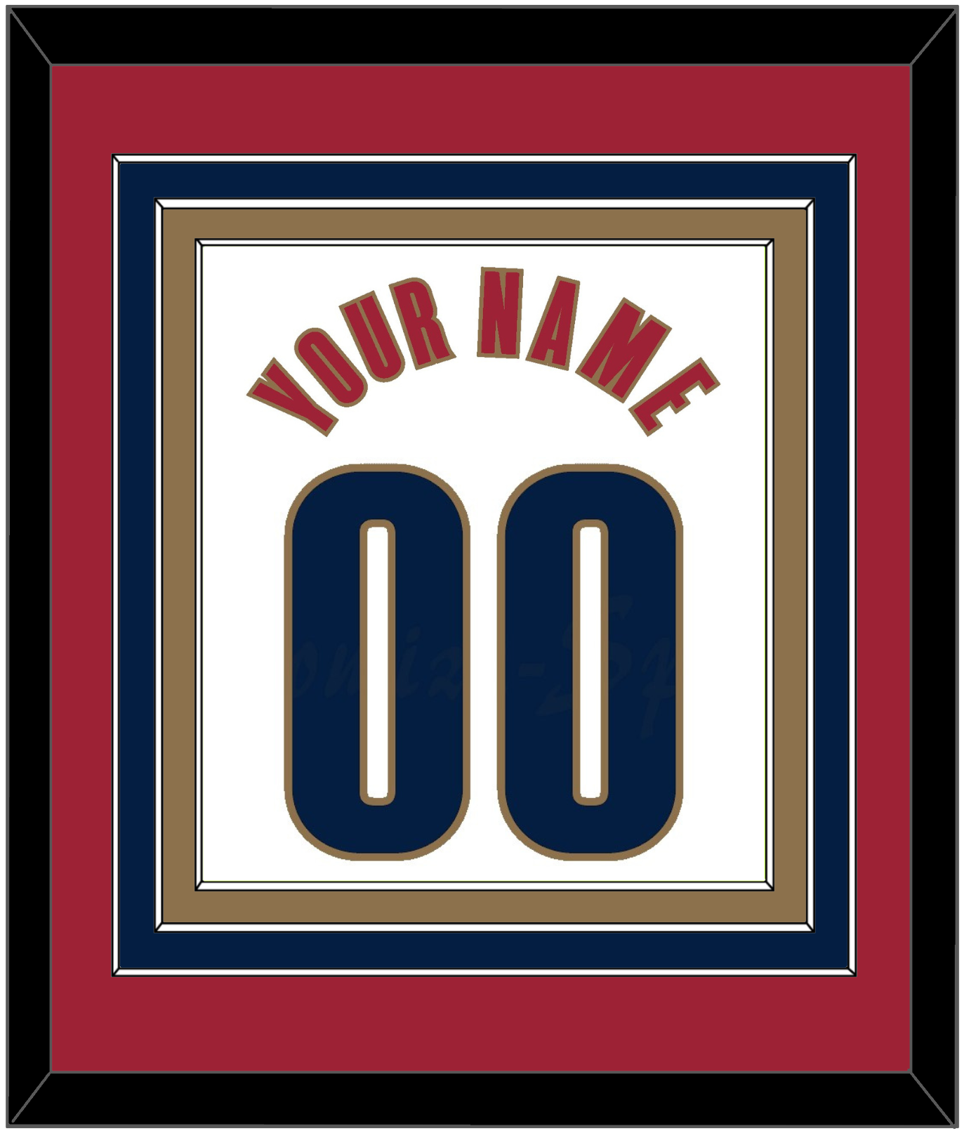 Cleveland Name & Number - Home White (2003-2010) - Premier Tier 4
