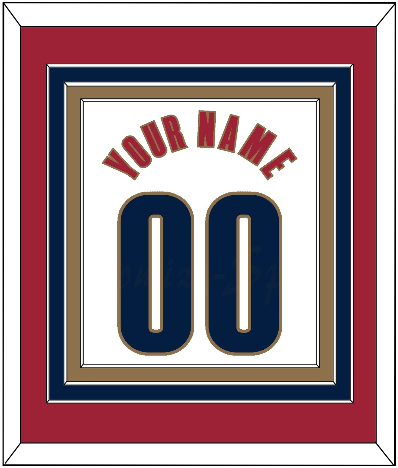 Cleveland Name & Number - Home White (2003-2010) - Premier Tier 4