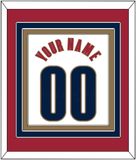 Cleveland Name & Number - Home White (2003-2010) - Triple Mat 4