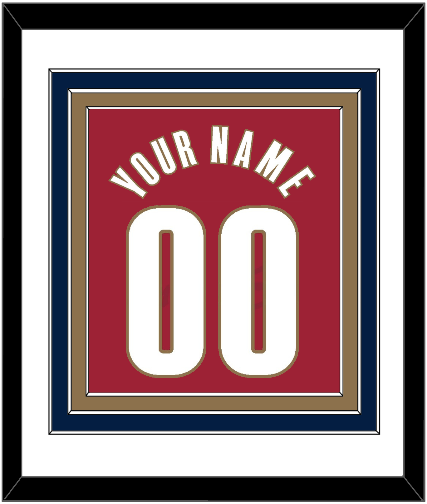 Cleveland Name & Number - Road Red (2003-2010) - Premier Tier 1