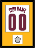 Cleveland Name & Number With Champions Patch - Home White (2010-2017) - Single Mat 1