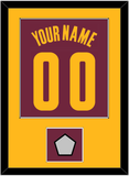 Cleveland Name & Number With Champions Patch - Road Red (2010-2017) - Single Mat 2