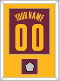 Cleveland Name & Number With Finals Patch - Road Red (2010-2017) - Single Mat 2