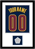 Cleveland Name & Number With Finals Patch - Alternate Blue (2014-2017) - Single Mat 1