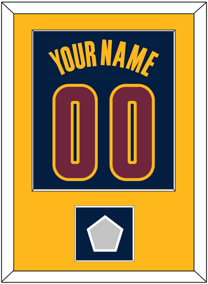Cleveland Name & Number With Champions Patch - Alternate Blue (2014-2017) - Essential Tier 2