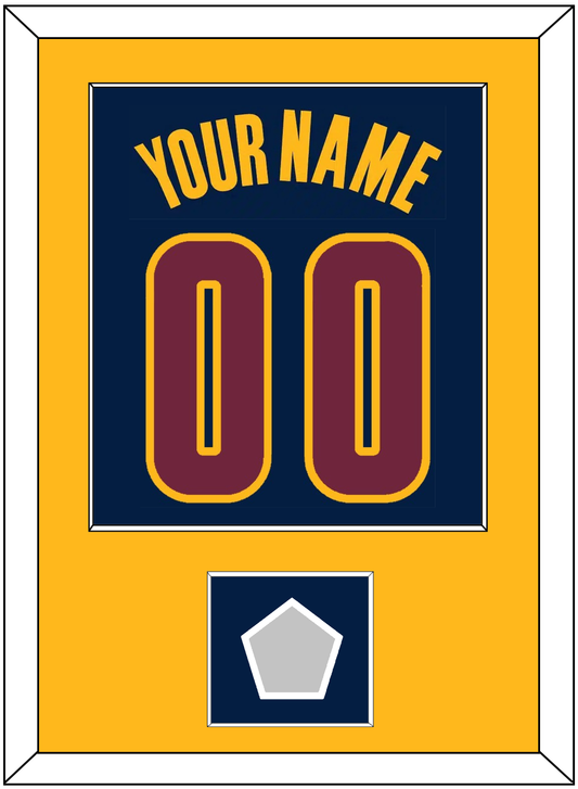 Cleveland Name & Number With Finals Patch - Alternate Blue (2014-2017) - Essential Tier 2