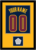 Cleveland Name & Number With Finals Patch - Alternate Blue (2014-2017) - Single Mat 2