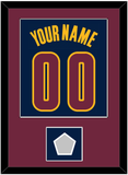 Cleveland Name & Number With Finals Patch - Alternate Blue (2014-2017) - Single Mat 3