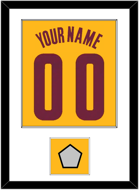 Cleveland Name & Number With Champions Patch - Alternate Yellow (2012-2017) - Essential Tier 1