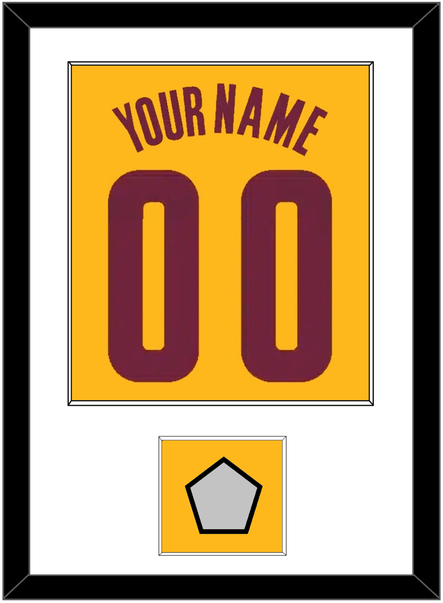 Cleveland Name & Number With Finals Patch - Alternate Yellow (2012-2017) - Essential Tier 1