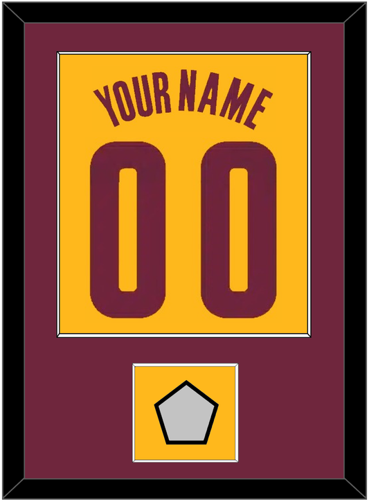 Cleveland Name & Number With Champions Patch - Alternate Yellow (2012-2017) - Essential Tier 2