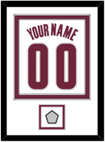 Cleveland Name & Number With Finals Patch - Home White (2010-2017) - Double Mat 2