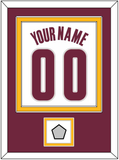 Cleveland Name & Number With Finals Patch - Home White (2010-2017) - Double Mat 3