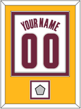 Cleveland Name & Number With Finals Patch - Home White (2010-2017) - Double Mat 4