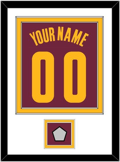 Cleveland Name & Number With Finals Patch - Road Red (2010-2017) - Signature Tier 1