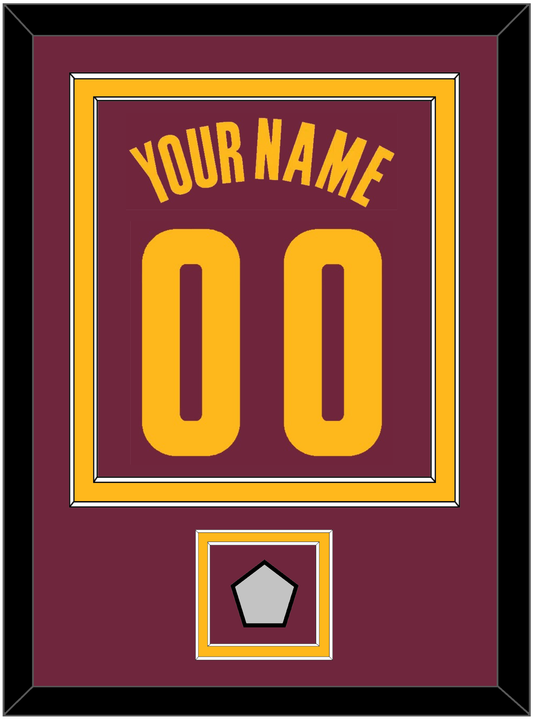 Cleveland Name & Number With Finals Patch - Road Red (2010-2017) - Signature Tier 2