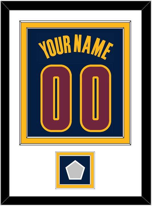 Cleveland Name & Number With Finals Patch - Alternate Blue (2014-2017) - Signature Tier 1