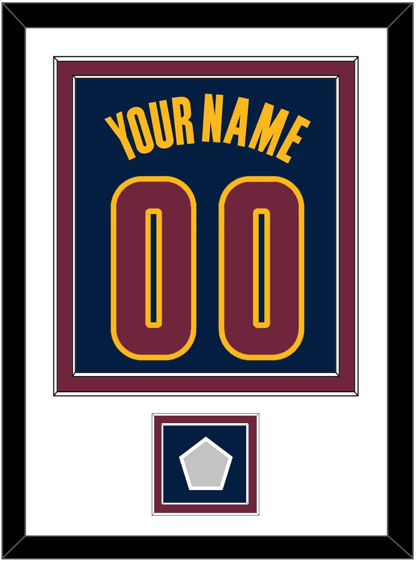 Cleveland Name & Number With Finals Patch - Alternate Blue (2014-2017) - Signature Tier 2