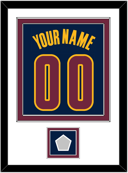 Cleveland Name & Number With Finals Patch - Alternate Blue (2014-2017) - Signature Tier 2
