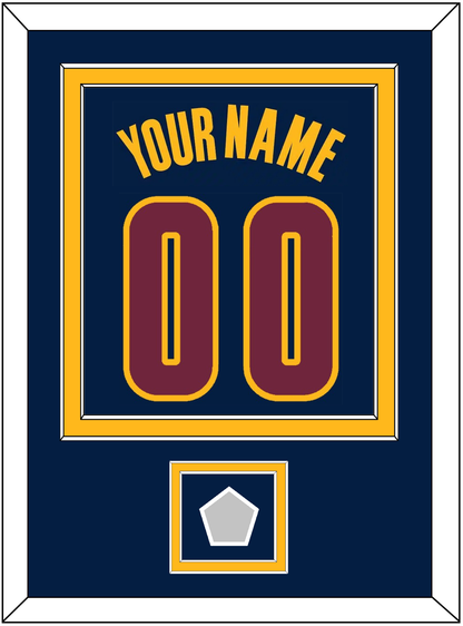 Cleveland Name & Number With Champions Patch - Alternate Blue (2014-2017) - Signature Tier 3