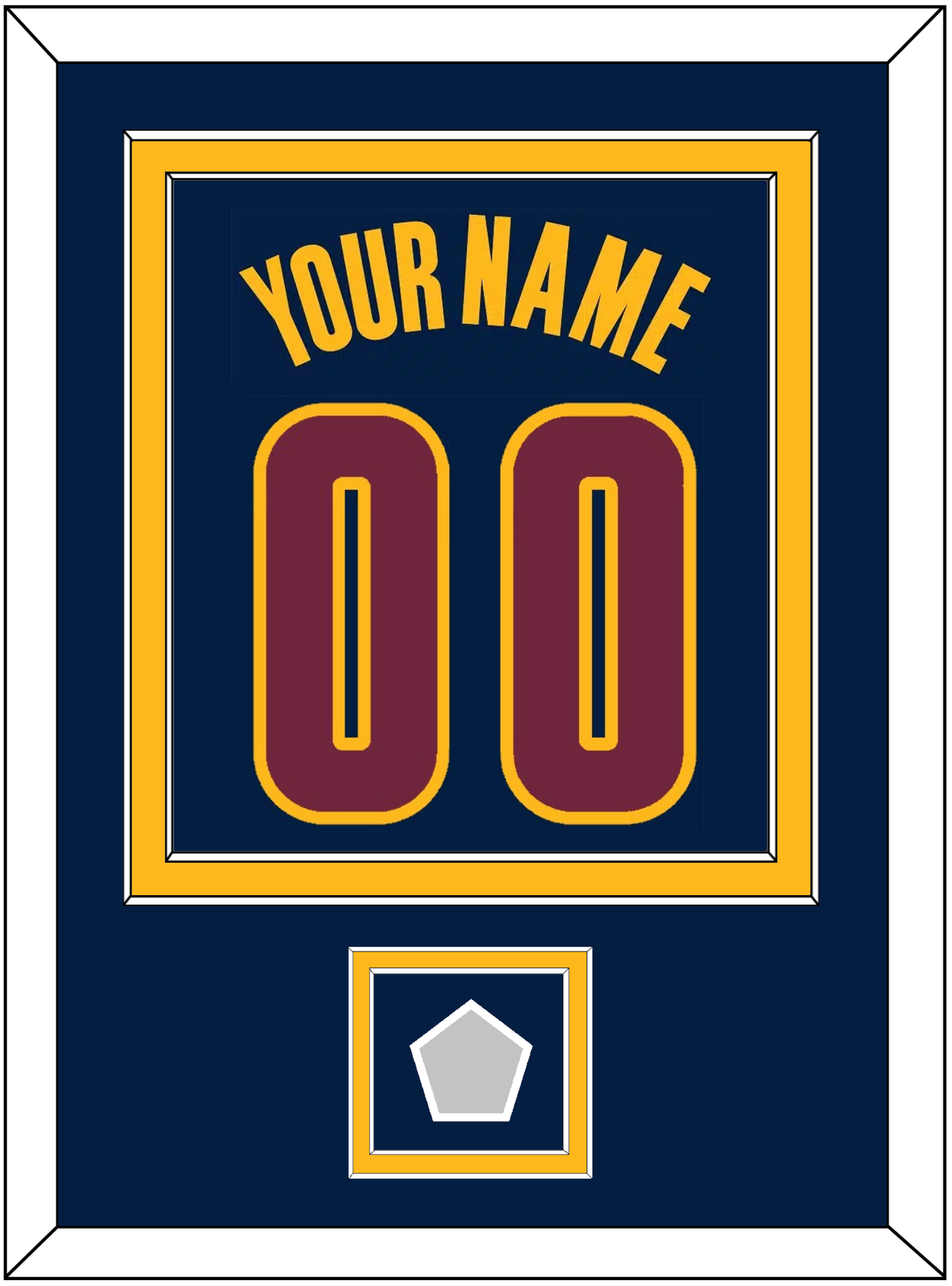 Cleveland Name & Number With Finals Patch - Alternate Blue (2014-2017) - Signature Tier 3